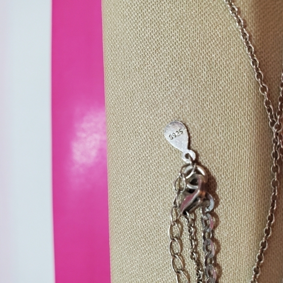 Made in Egypt silver chain W pendant with‎ gemstone White Blue New With Box - Picture 3 of 8